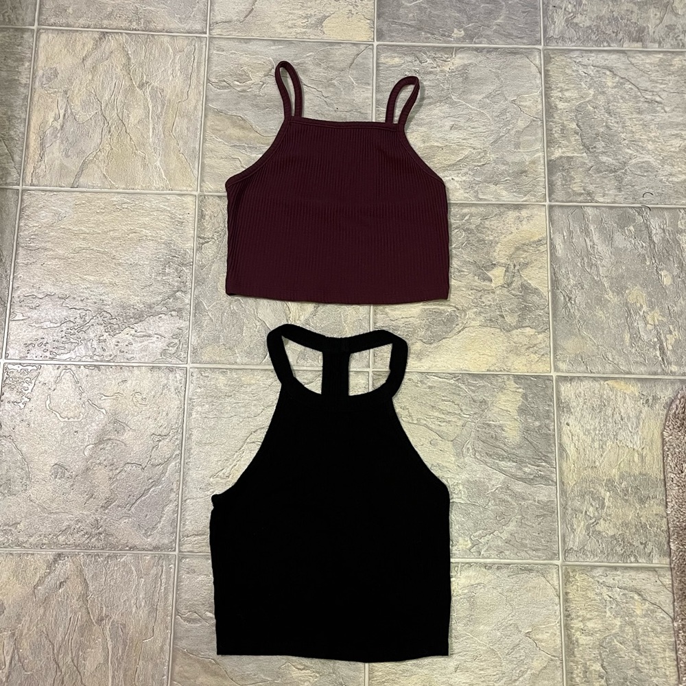 Ribbed Halter Crop Top Bundle - image 1